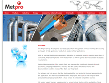 Tablet Screenshot of metpro.com